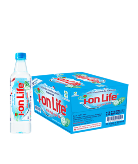 thùng nước ion life 450ml 24 chai